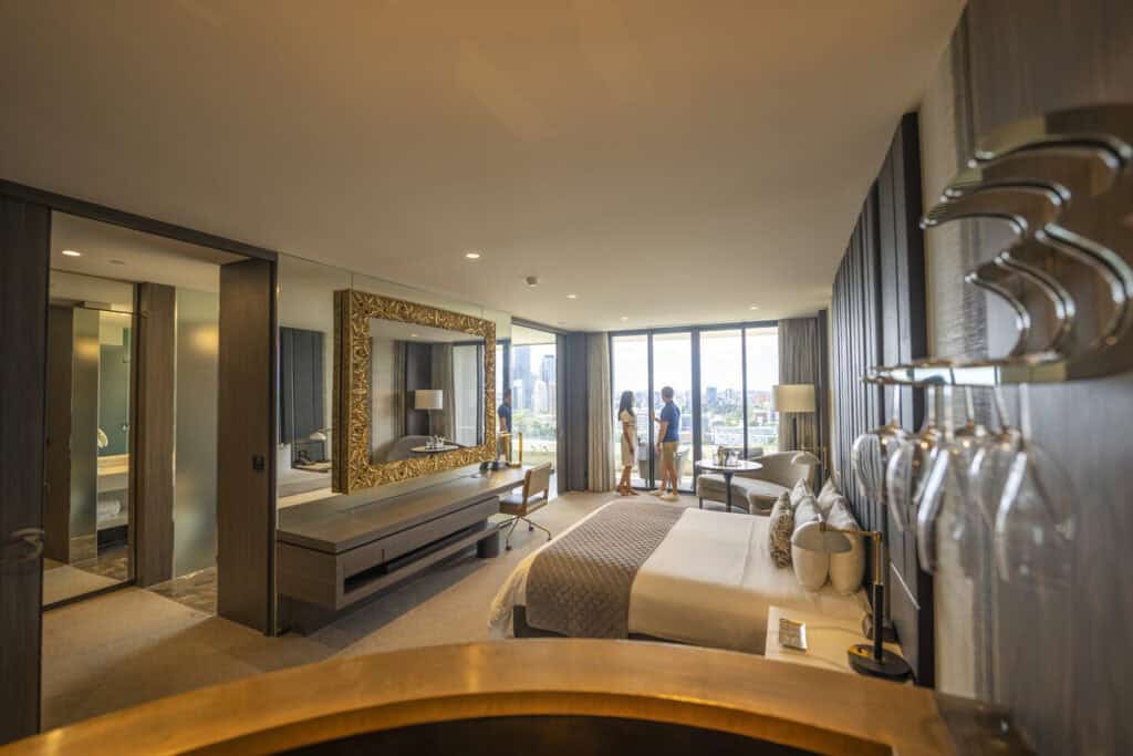 Internal view of a suite in the Emporium Hotel South Bank