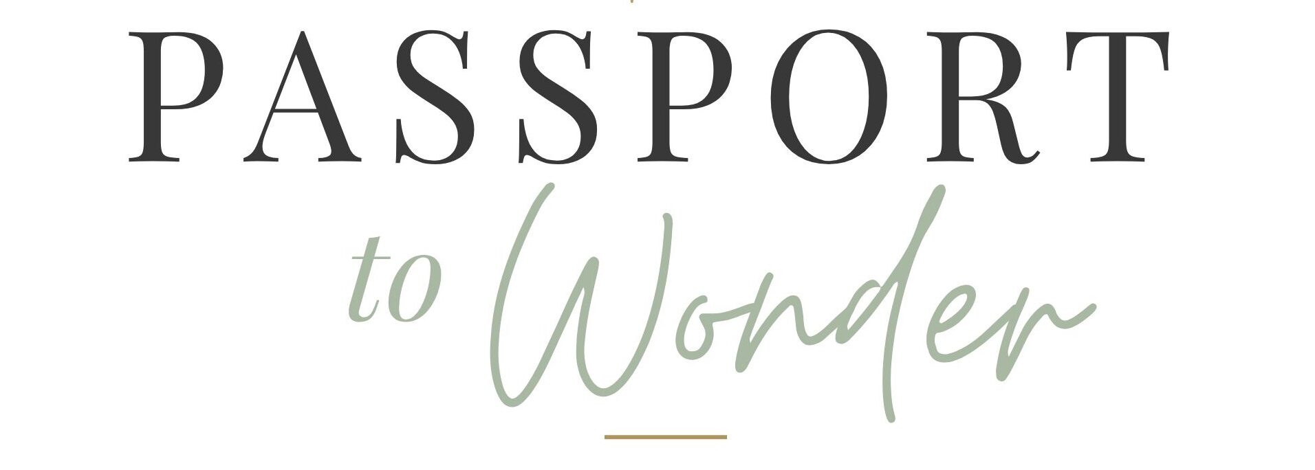 Passport to Wonder